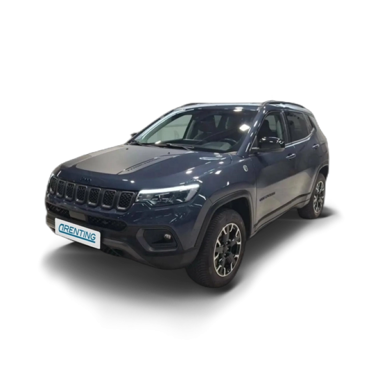 Renting Jeep Compass 4Xe 1.3 PHEV 177kW  AT AWD Trailhawk Azul