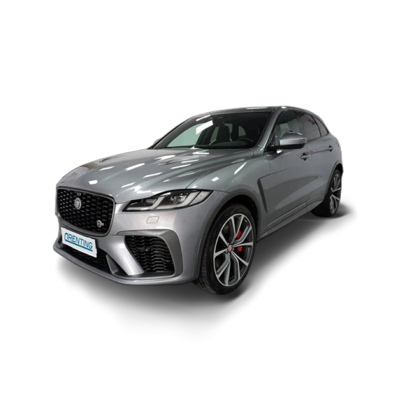 Renting Jaguar F-Pace 5.0 V8 SVR Aut. AWD 550 Gris