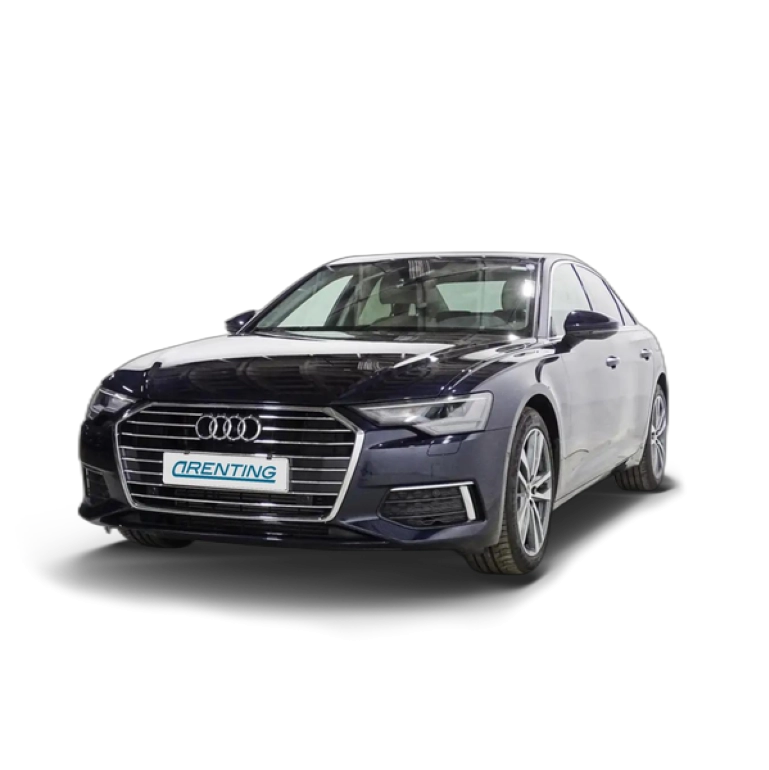 Renting Audi A6 50 TFSIe Design quattro-ultra S tronic Azul