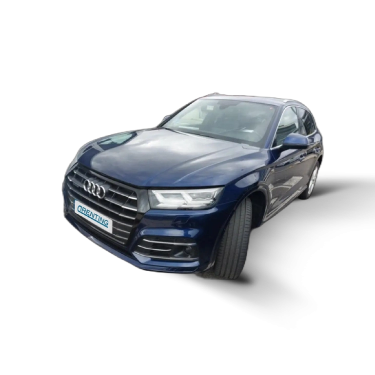 Renting Audi Q5 55 TFSIe S line quattro-ultra S tronic Azul 1