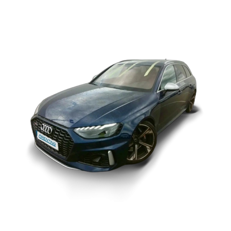 Renting Audi RS4 Avant TFSI quattro tiptronic Azul