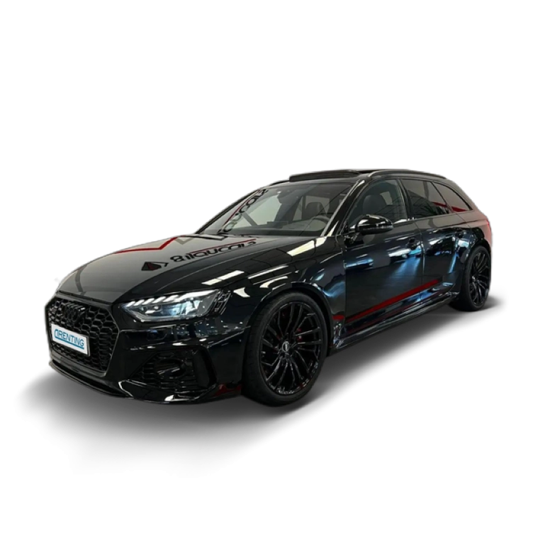 Renting Audi RS4 Avant TFSI quattro tiptronic Negro 1