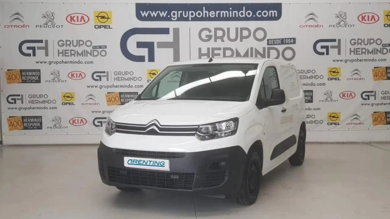 Renting Citroen Berlingo Furgon VAN TALLA M BLUE HDI 100 CV Blanco 2