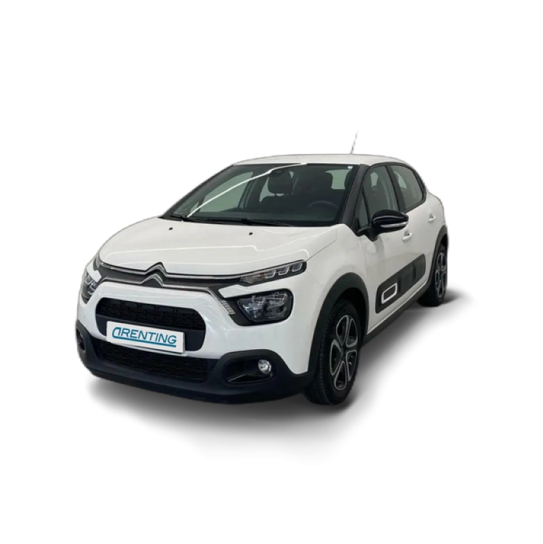 Renting Citroen C3 BlueHDi 75KW (100CV) Plus Blanco 2