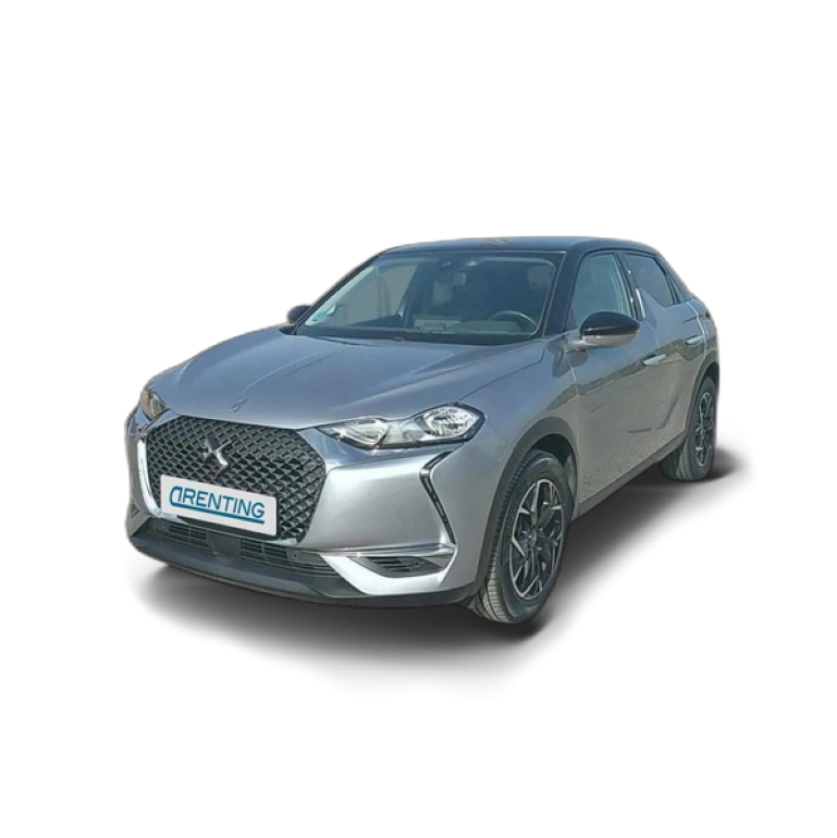 Renting DS Automobiles DS 3 Crossback BlueHDi 81 kW Manual SO CHIC Gris