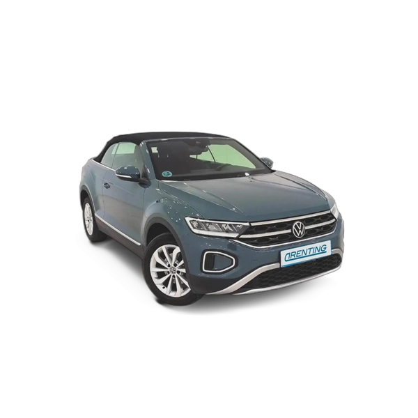 Renting Volkswagen T-Roc Cabrio 1.5 TSI Style Plateado