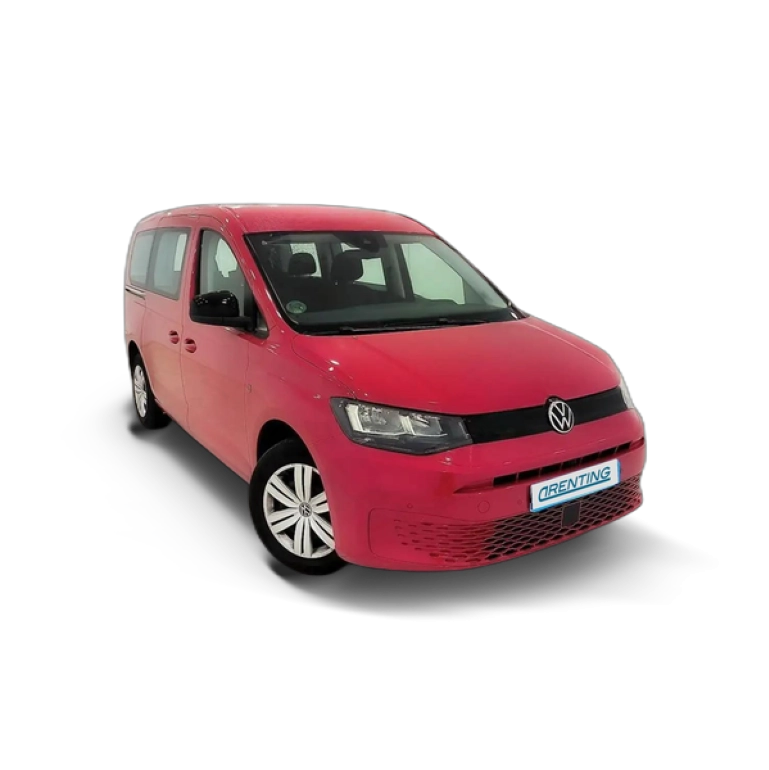 Renting Volkswagen Caddy Furgón Maxi 2.0TDI DSG 90kW Rojo 1