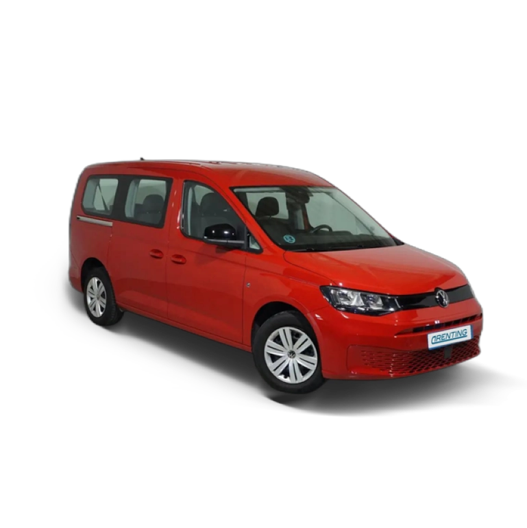 Renting Volkswagen Caddy Maxi Origin 2.0 TDI 90kW (122CV) DSG Rojo