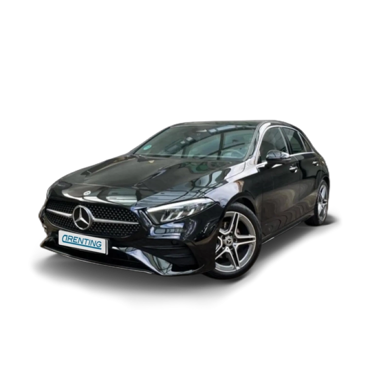 Renting Mercedes-Benz A 180 d AMG Line (EURO 6d) Negro