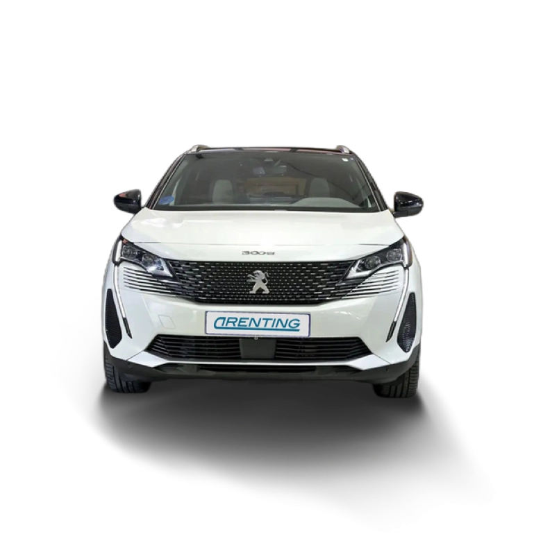 Renting Peugeot 3008 Hybrid 225 eEAT8 GT Blanco