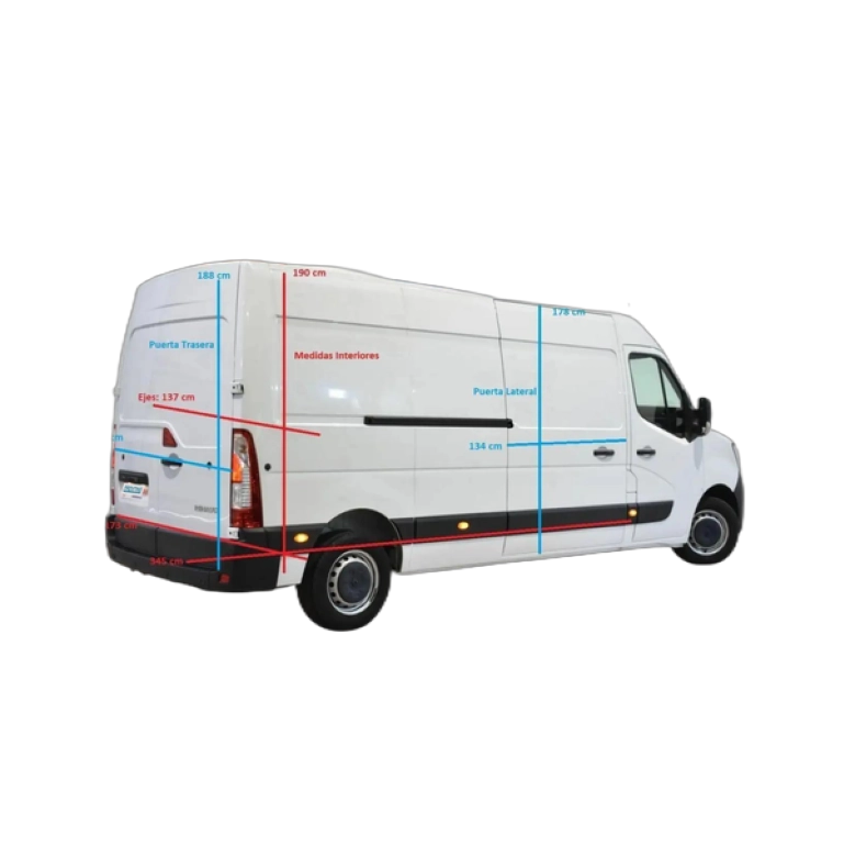 Renting Renault Master FURGÓN 3.5T L3H2 2.3 DCI 135 CV GRAND CONF Blanco