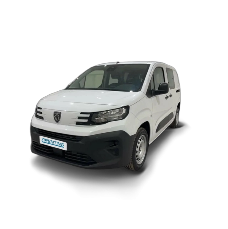 Renting Peugeot Partner Doble Cabina BlueHDi 96kW (130CV) S&S – Blanco