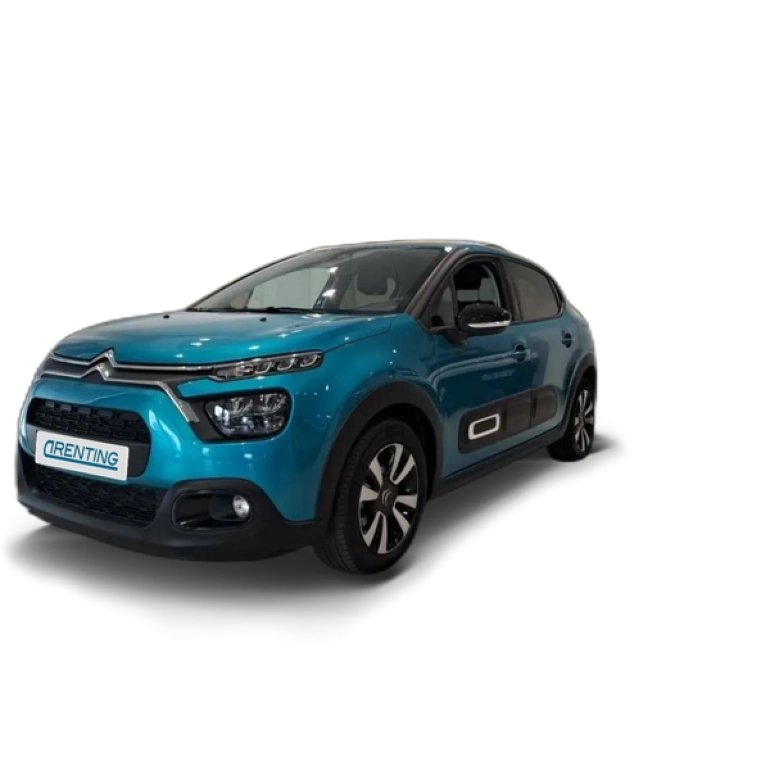 Renting Citroen C3 PureTech 60KW (83CV) Max Azul