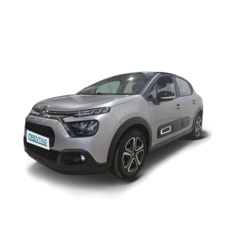 Renting Citroen C3 PureTech 60KW (83CV) Plus Gris