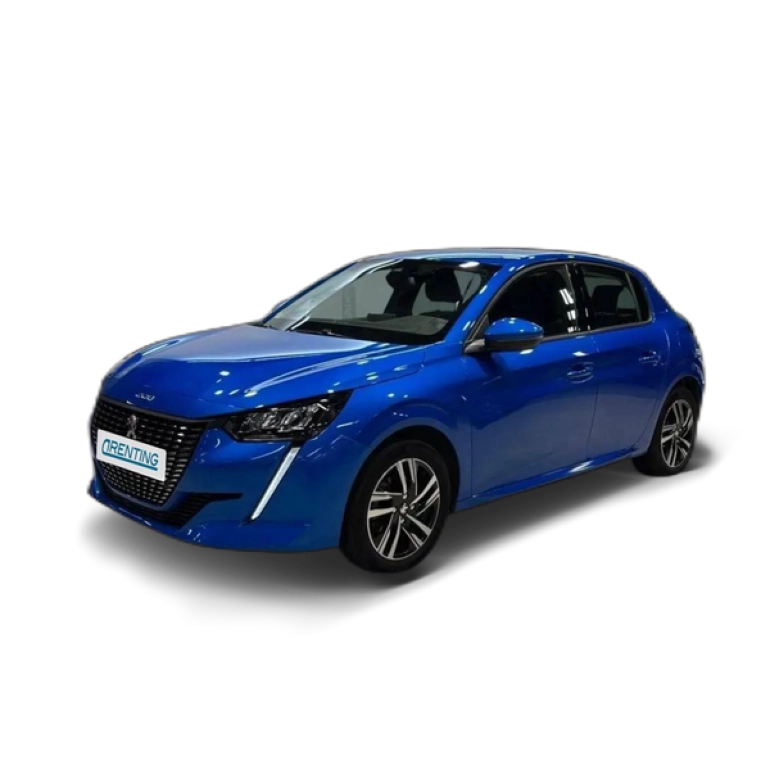 Renting Peugeot 208 PureTech 73kW (100CV) EAT8 Allure Azul