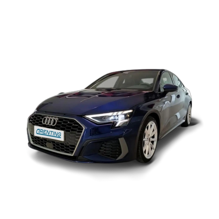 Renting Audi A3 Sedán 35 TFSI S line S tronic Azul