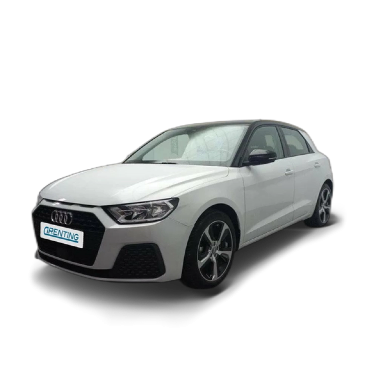 Renting Audi A1 Sportback 25 TFSI Adrenalin Black Edition Blanco 1