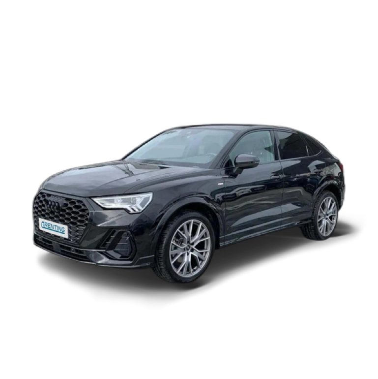 Renting Audi Q3 Sportback 35 TDI Black line S tronic Negro 1