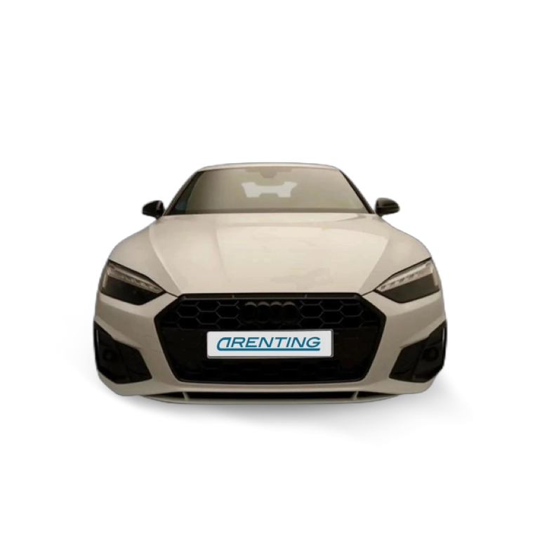 Renting Audi A5 Sportback 35 TDI Black line S tronic Blanco