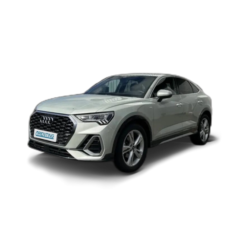 Renting Audi Q3 Sportback 35 TDI S line Plateado