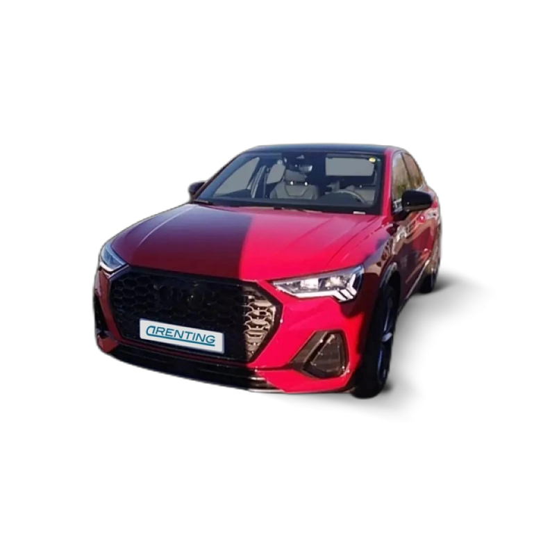 Renting Audi Q3 Sportback 35 TFSI Black line Rojo 1