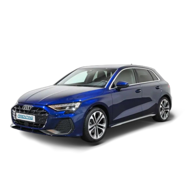 Renting Audi A3 Sportback 35 TFSI S line S tronic Azul 1