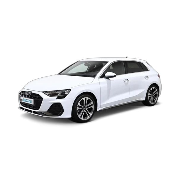 Renting Audi A3 Sportback 35 TFSI S line S tronic Blanco 1