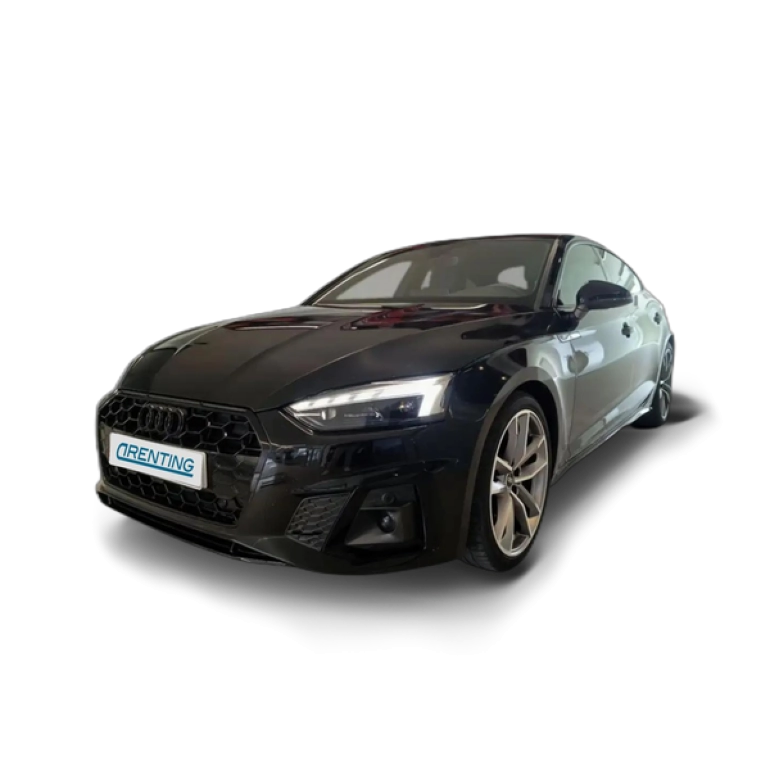 Renting Audi A5 Sportback 40 TDI Black line S tronic Negro