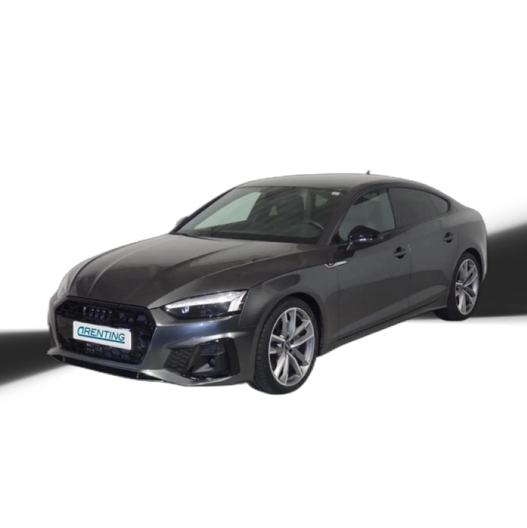 Renting Audi A5 Sportback 40 TDI Black line S tronic Gris