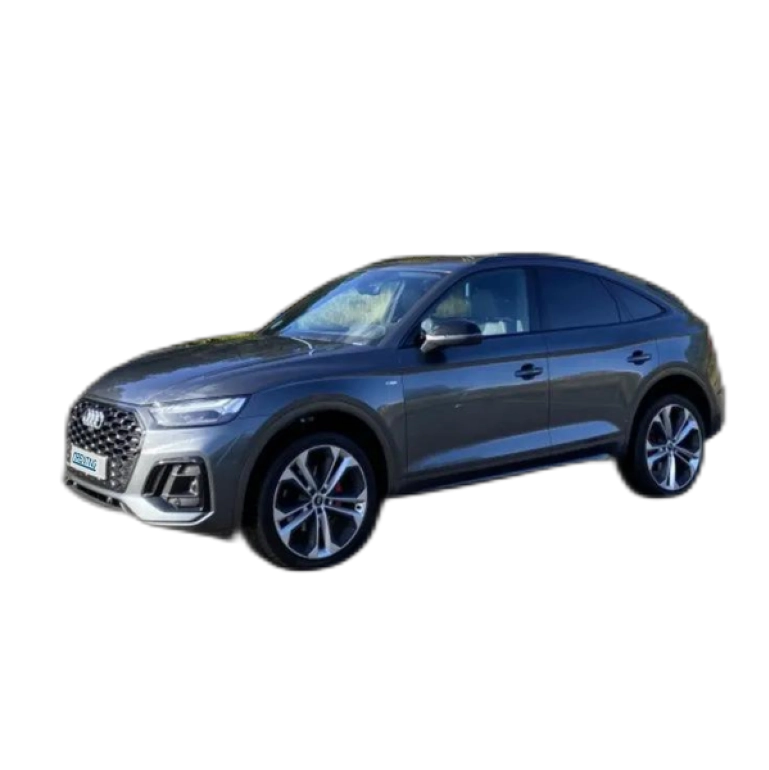 Renting Audi Q5 Sportback 40 TDI quattro-ultra Black line S tronic Gris 4