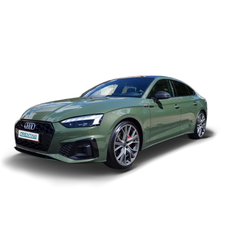 Renting Audi A5 Sportback 40 TDI S line quattro S tronic (4.75) Verde