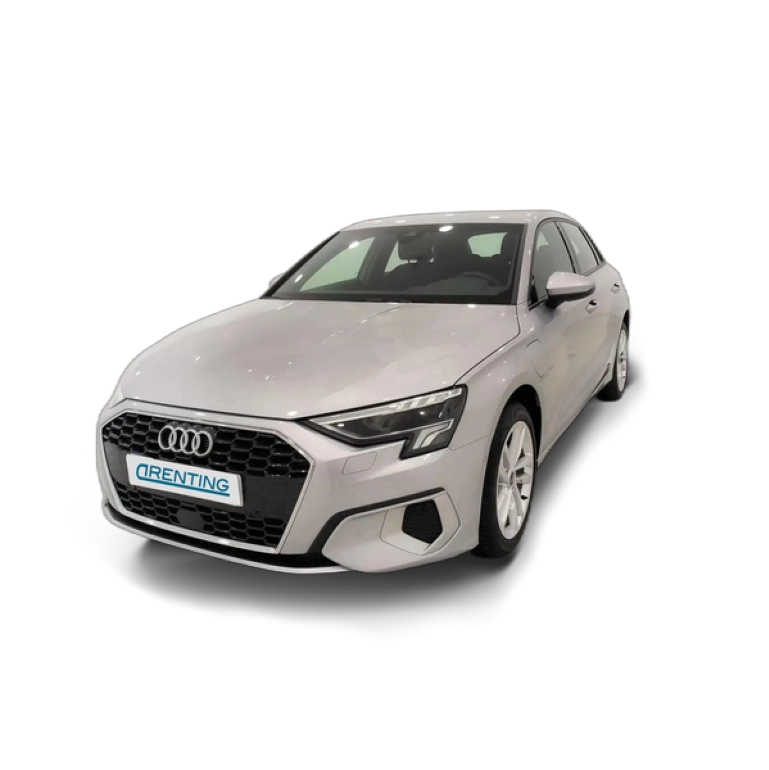 Renting Audi A3 Sportback 40 TFSIe Advanced S tronic Plateado