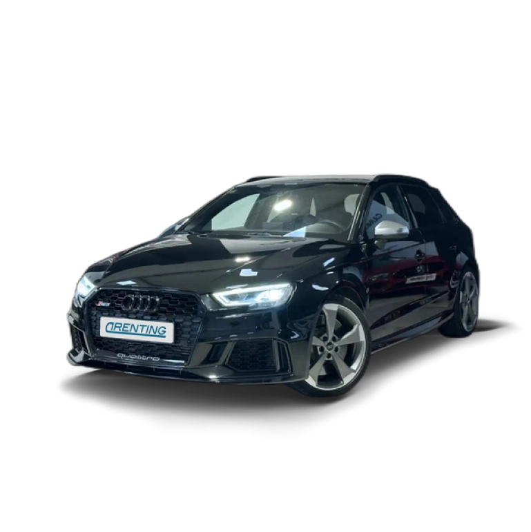 Renting Audi RS3 Sportback quattro S tronic 294kW Negro 2