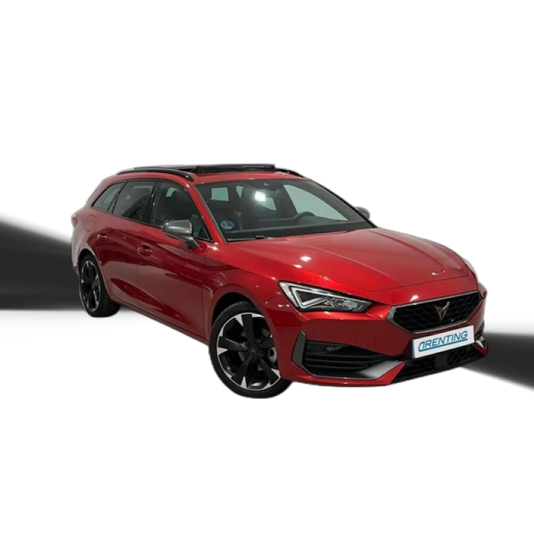 Renting CUPRA Leon Sportstourer 1.5 ETSI DSG 110KW Rojo