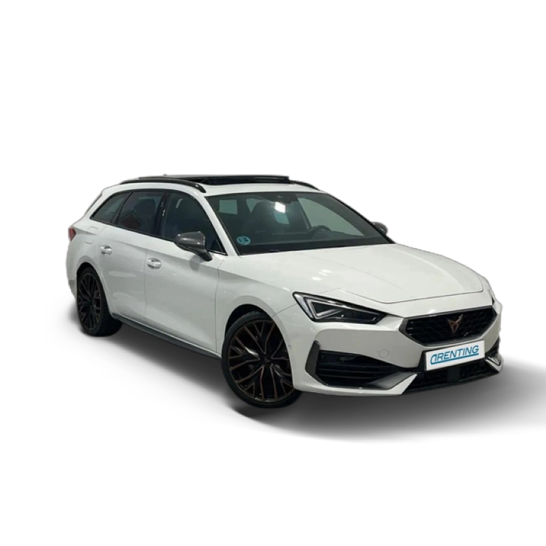 Renting CUPRA Leon Sportstourer 2.0 TSI VZ DSG 228KW Blanco