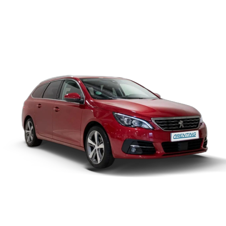 Renting Peugeot 308 SW 1.2 PureTech S&S Allure 130 Rojo