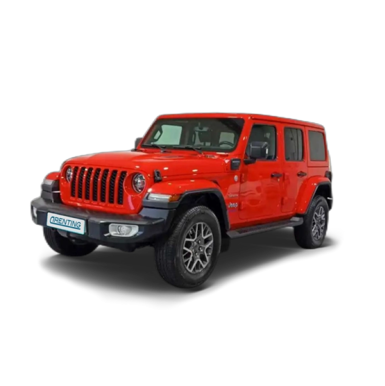 Renting Jeep Wrangler Unlimited 2.0 4xe Sahara 8ATX Rojo