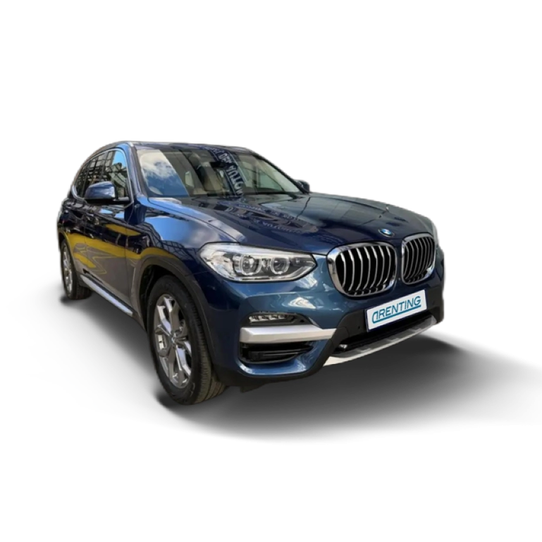 Renting BMW X3 xDrive 30e xLine Azul 2