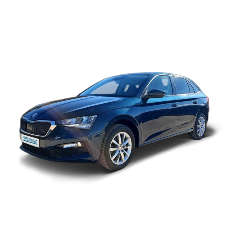 Renting Skoda Scala 1.0 TSI Ambition DSG 81kW Azul