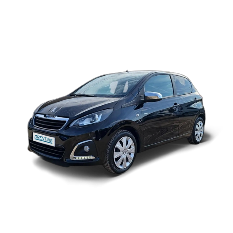 Renting Peugeot 108 1.0 VTi S&S Active 72 Negro