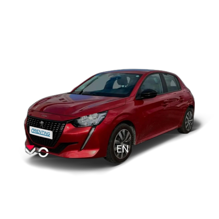 Renting Peugeot 208 1.2 Puretech S&S Active Pack 100 Rojo 2