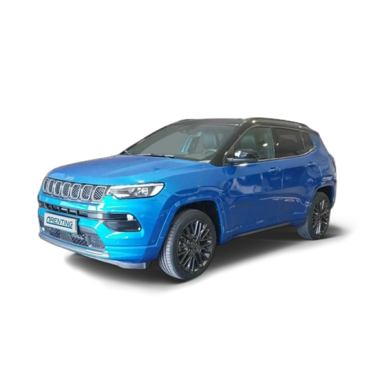 Renting Jeep Compass 1.3 PHEV 177kW (240CV) S AT AWD Azul