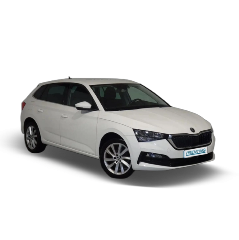 Renting Skoda Scala 1.5 TSI Ambition 110kW Blanco