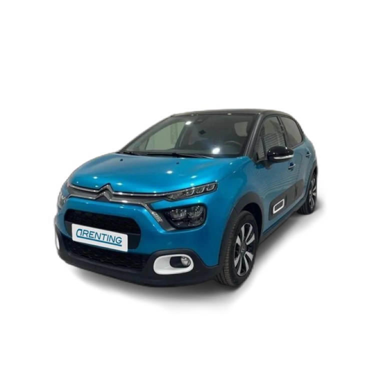 Renting Citroen C3 1.5BlueHDi S&S Shine 100 Azul 1