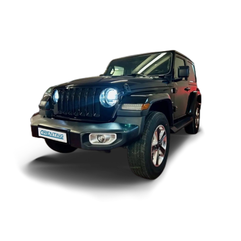 Renting Jeep Wrangler 2.8CRD Sahara Aut. Negro