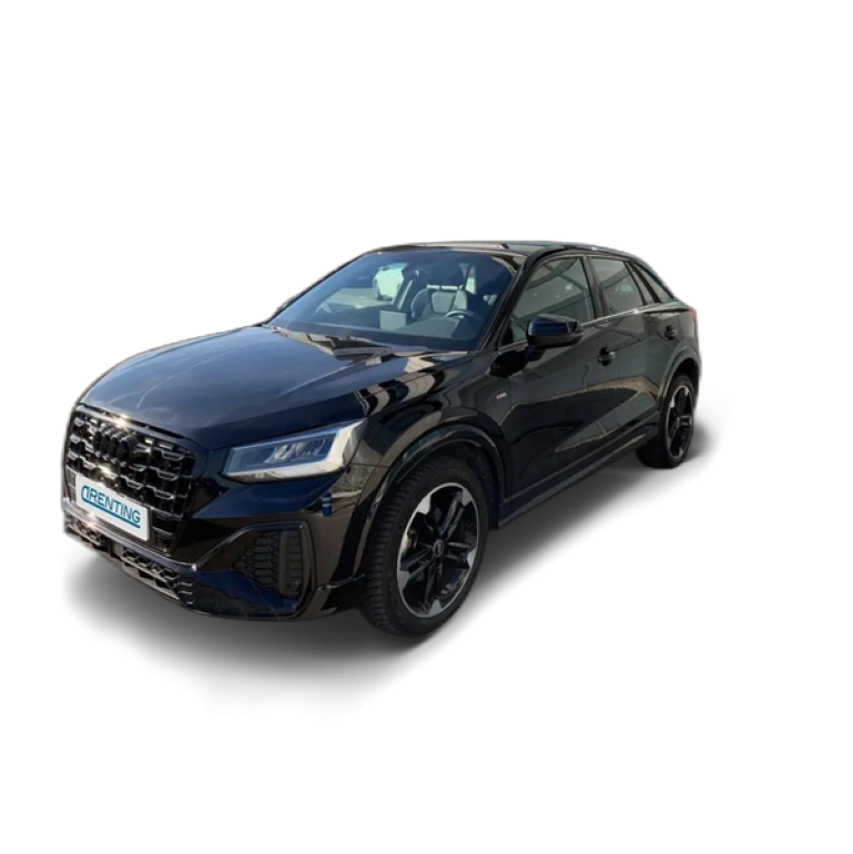 Renting Audi Q2 35 TFSI Black line edition 110kW Negro