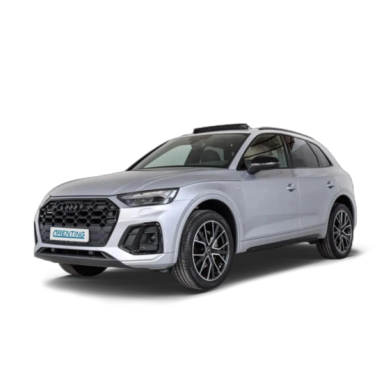 Renting Audi Q5 40 TDI quattro-ultra Black line S tronic 150kW Plateado 1