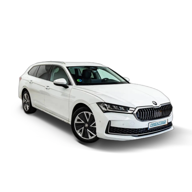 Renting Skoda Superb Combi 1.5 TSI MHEV Selection DSG Blanco