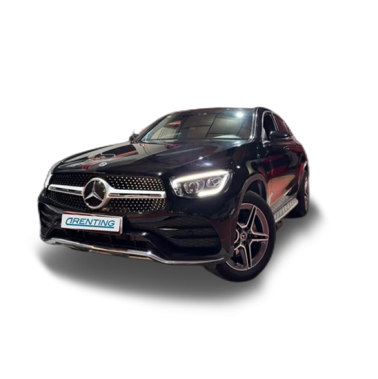 Renting Mercedes-Benz GLC 300 Coupé 300de 4Matic Negro