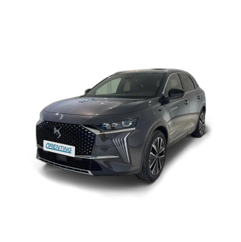 Renting DS Automobiles DS 7 Crossback E-TENSE 4×4 300 SAINT EXUPERY ANTOINE DE SAINT EXU Gris